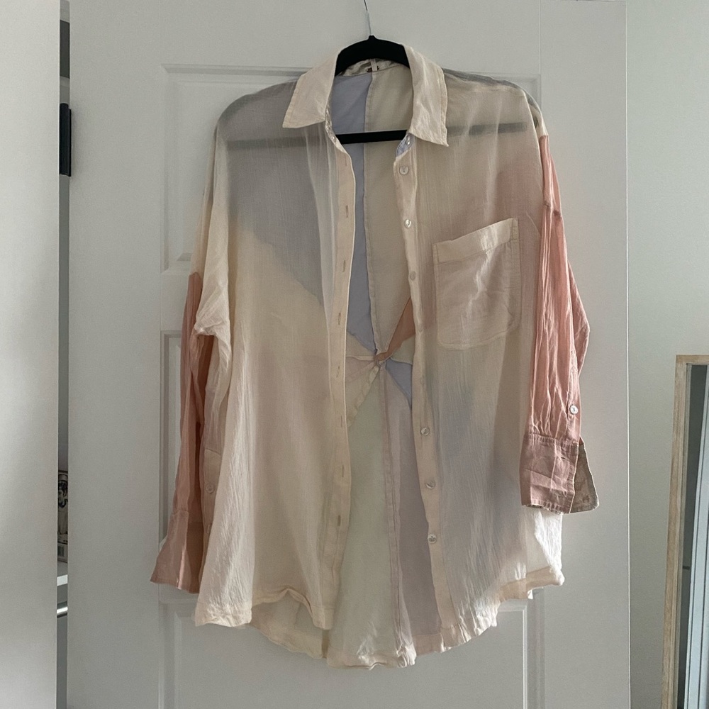 Free People Rainbow Rays Top - Picture 2 of 9